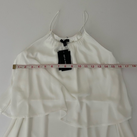 ATM Anthony Thomas Melillo Georgette Crepe Halter Dress in Chalk beige - size XS - Picture 10 of 11